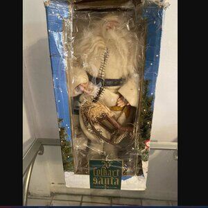 Vintage Santa Claus by HOLIDAY WORKSHOP 20" Folk art Santa New with box